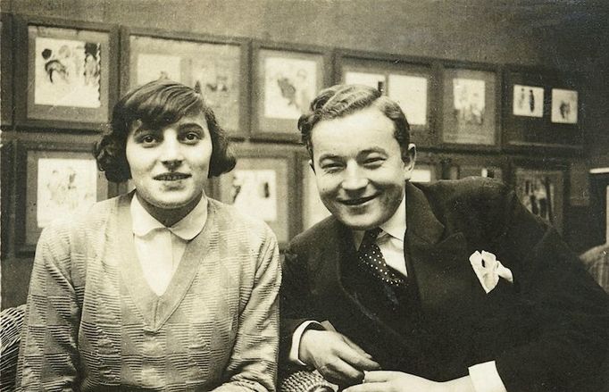 Zdenka Werichová a Jan Werich, první společná fotografie.