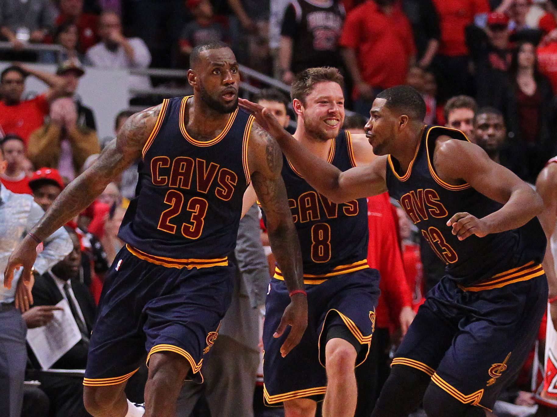 NBA: Playoffs-Cleveland Cavaliers at Chicago Bulls (LeBron James)