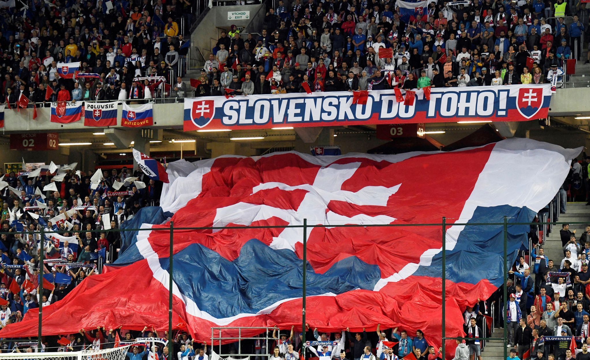 fotbal, kvalifikace ME 2020, Slovensko - Chorvatsko, fanoušci Slovenska