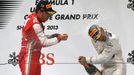 Formule 1, VC Číny: Fernando Alonso (Ferrari) a Lewis Hamilton (Mercedes)