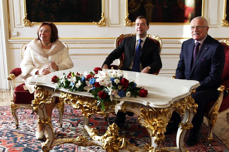 Dmitrij Medvěděv v Praze. Den druhý