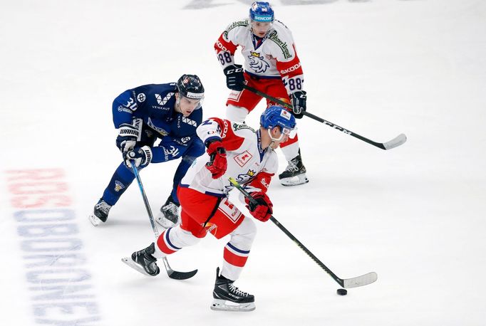 Ice Hockey - Euro Hockey Tour - Channel One Cup - Finland v Czech Republic - Park of Legends Arena, Moscow, Russia - December 17, 2020 FInland's Julius Nattinen in action