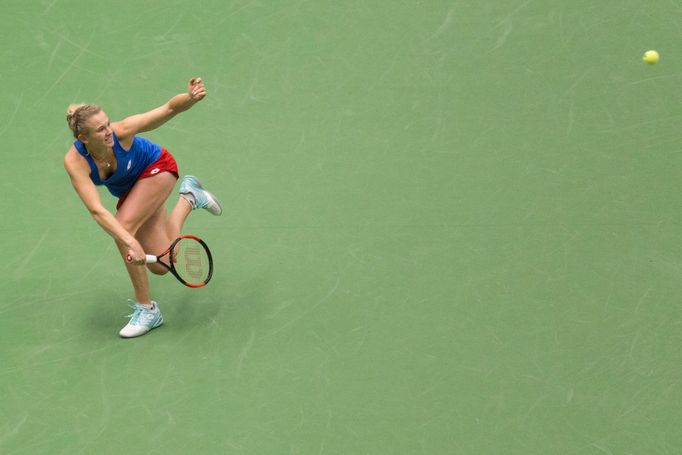 Halepová vs. Siniaková, Fed Cup, Česko - Rumunsko