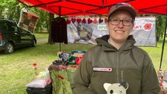 Předsedkyně Spolku VLČÍ MÁKY Miroslava Pašková v den, kdy mluvila s prezidentem Petrem Pavlem