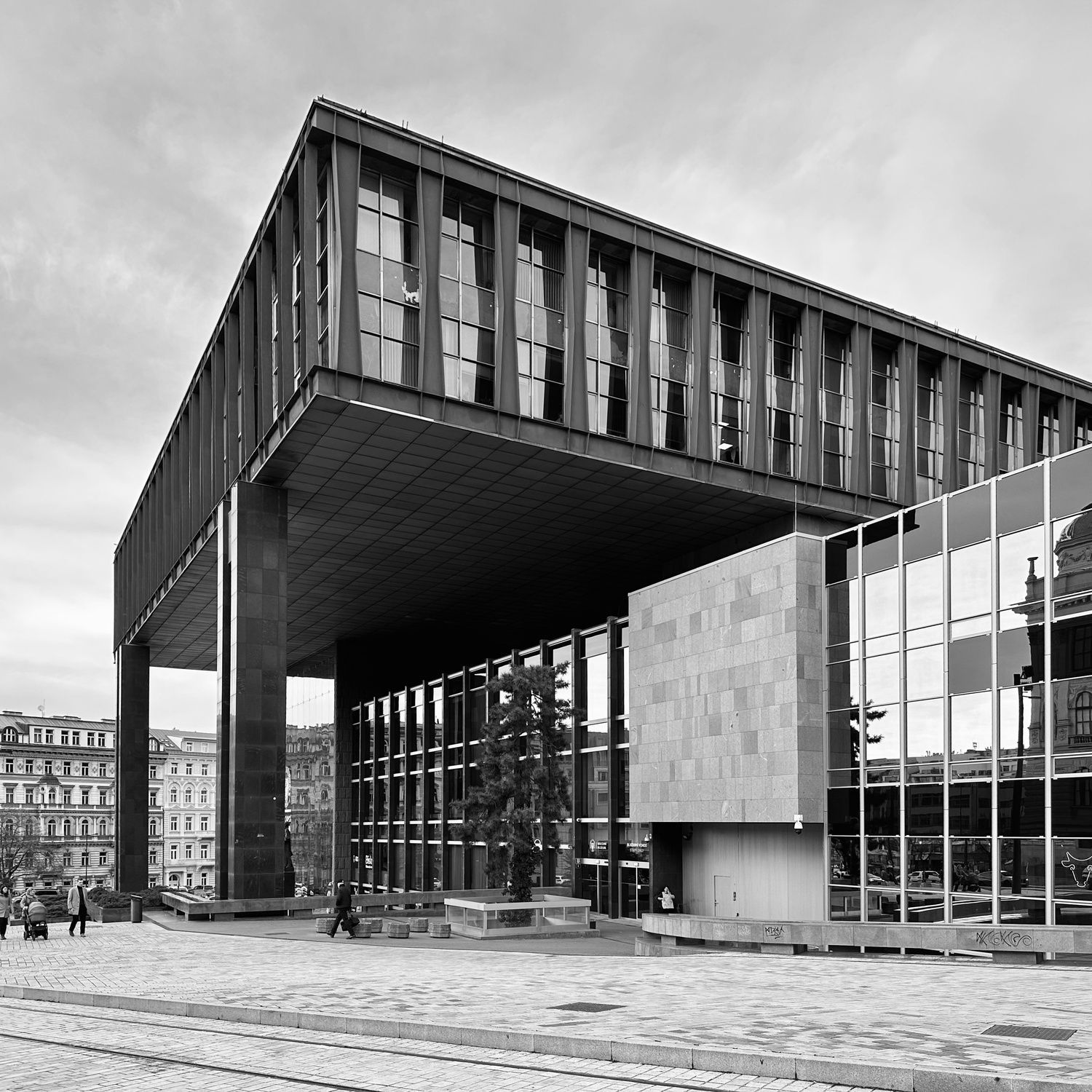 brutalismus praha architektura