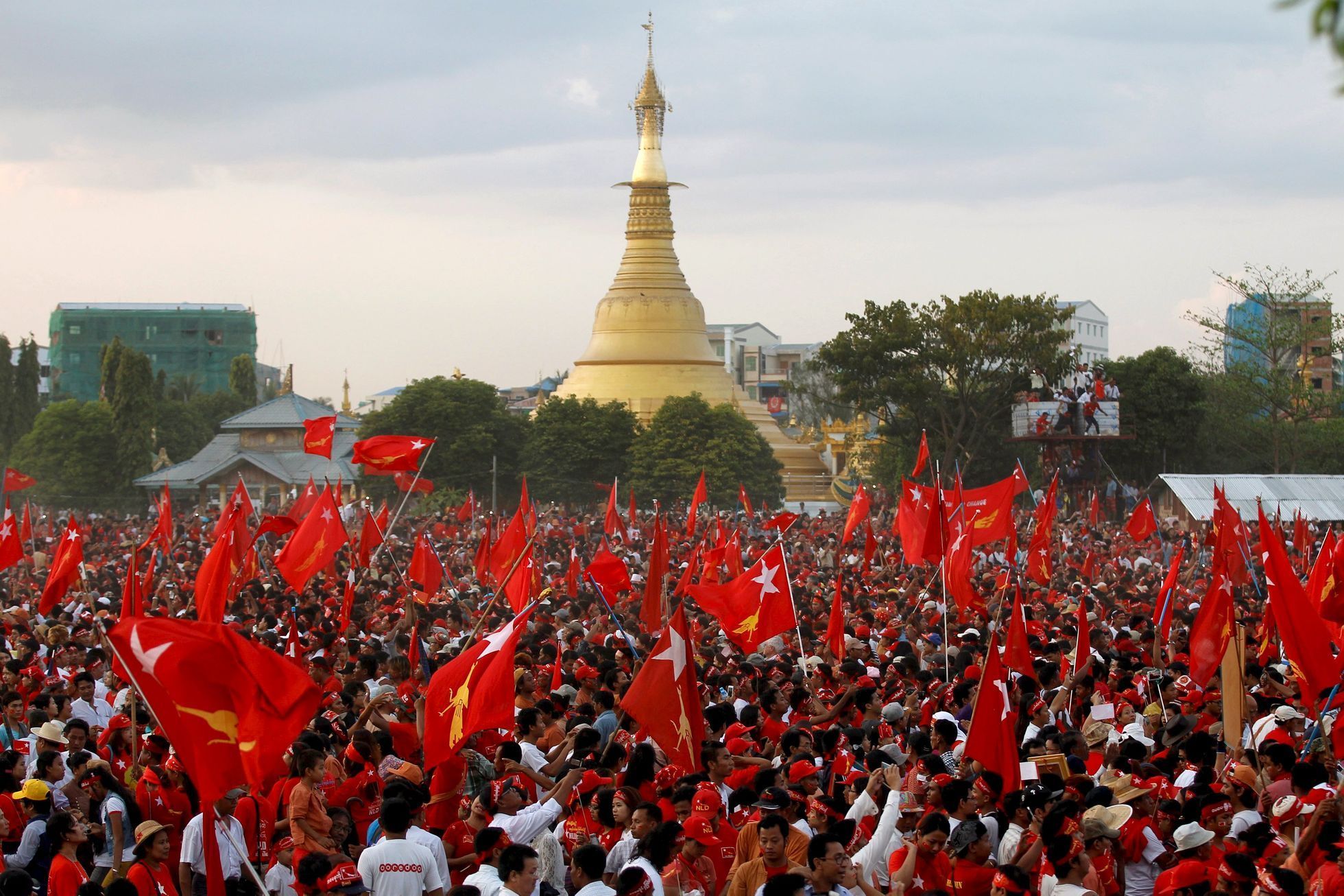Barma - volby - kampaň - Národní liga pro demokracii