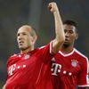 Fotbal, německý Superpohár, Dortmund - Bayern: Arjen Robben a Jerome Boateng