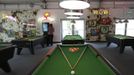 Pool tables are seen in the Globe bar in the Olympic Village built for the London 2012 Olympic Games in Stratford, east London on June 29, 2012. The Globe will be a dry bar for the duration of the games. The village will accomodate up to 16,000 athletes and officials from more than 200 nations. Picture taken June 29, 2012. REUTERS/Olivia Harris (BRITAIN - Tags: SPORT OLYMPICS BUSINESS CONSTRUCTION) Published: Čer. 30, 2012, 12:25 odp.