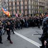 Demonstrace na podporu Puigdemonta v Barceloně, březen 2018