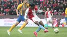 Peter Olayinka v zápase 22. kola Slavia - Opava