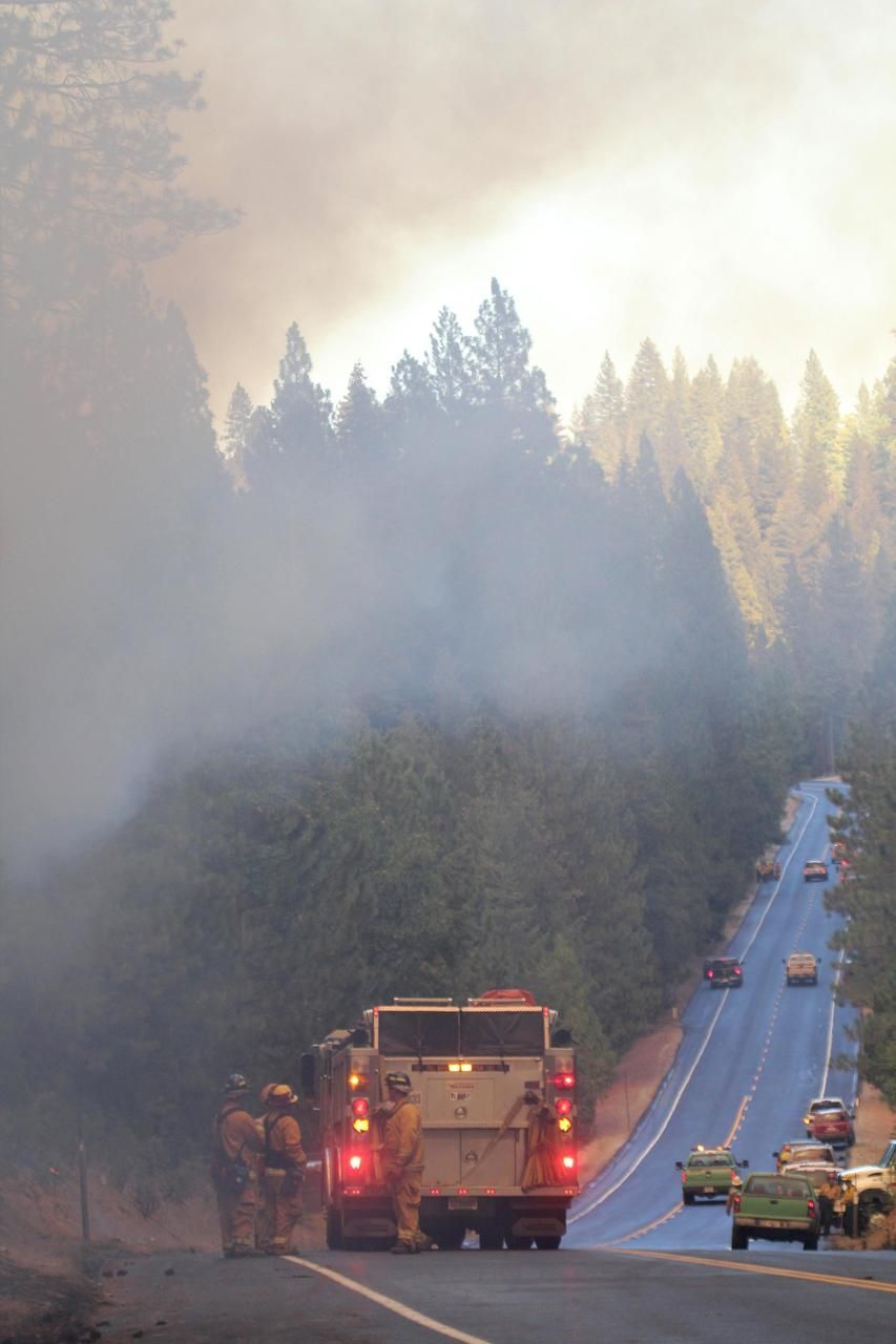 Požár požírá Yosemitský národní park