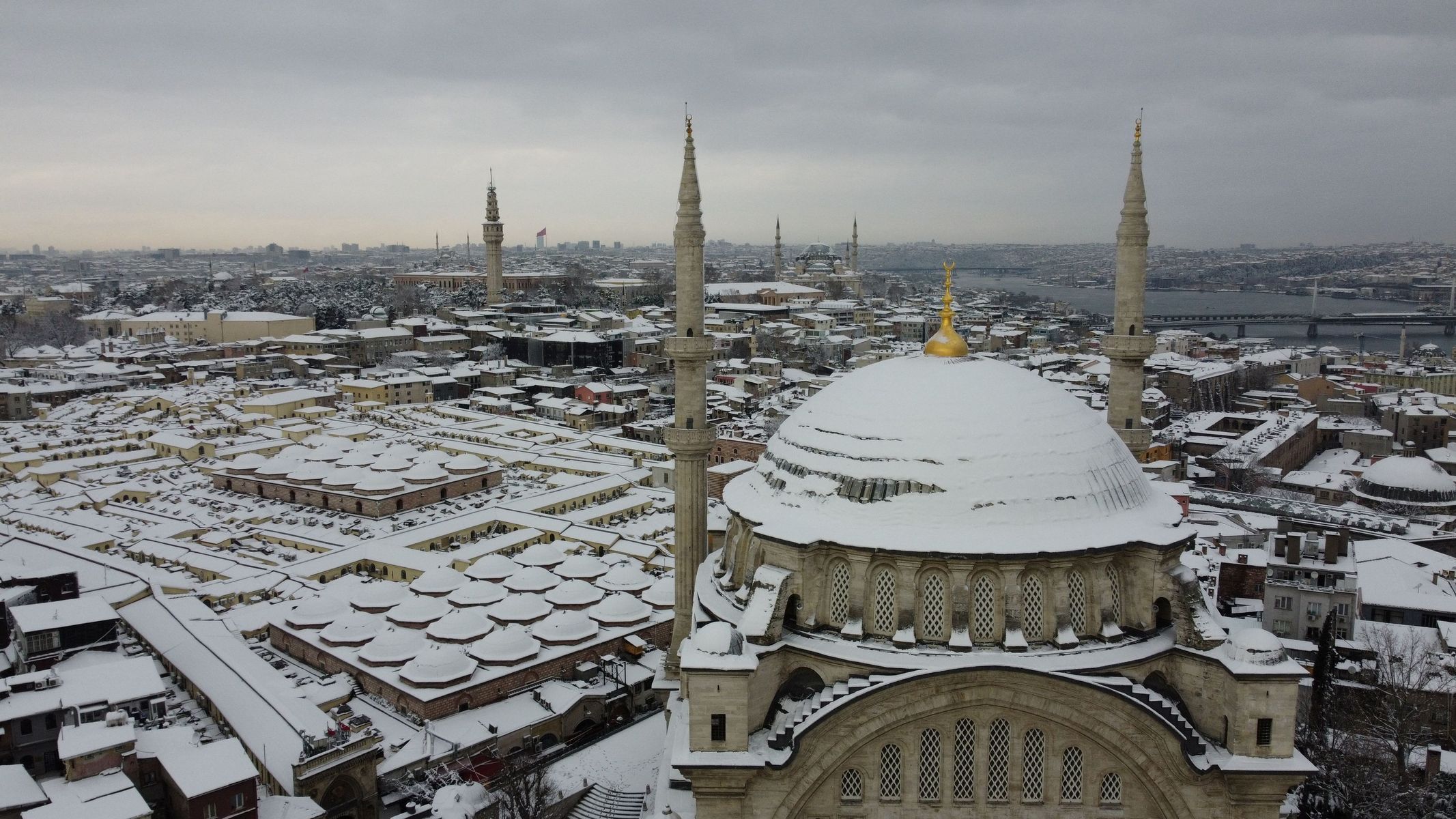 Sníh, Turecko, Istanbul
