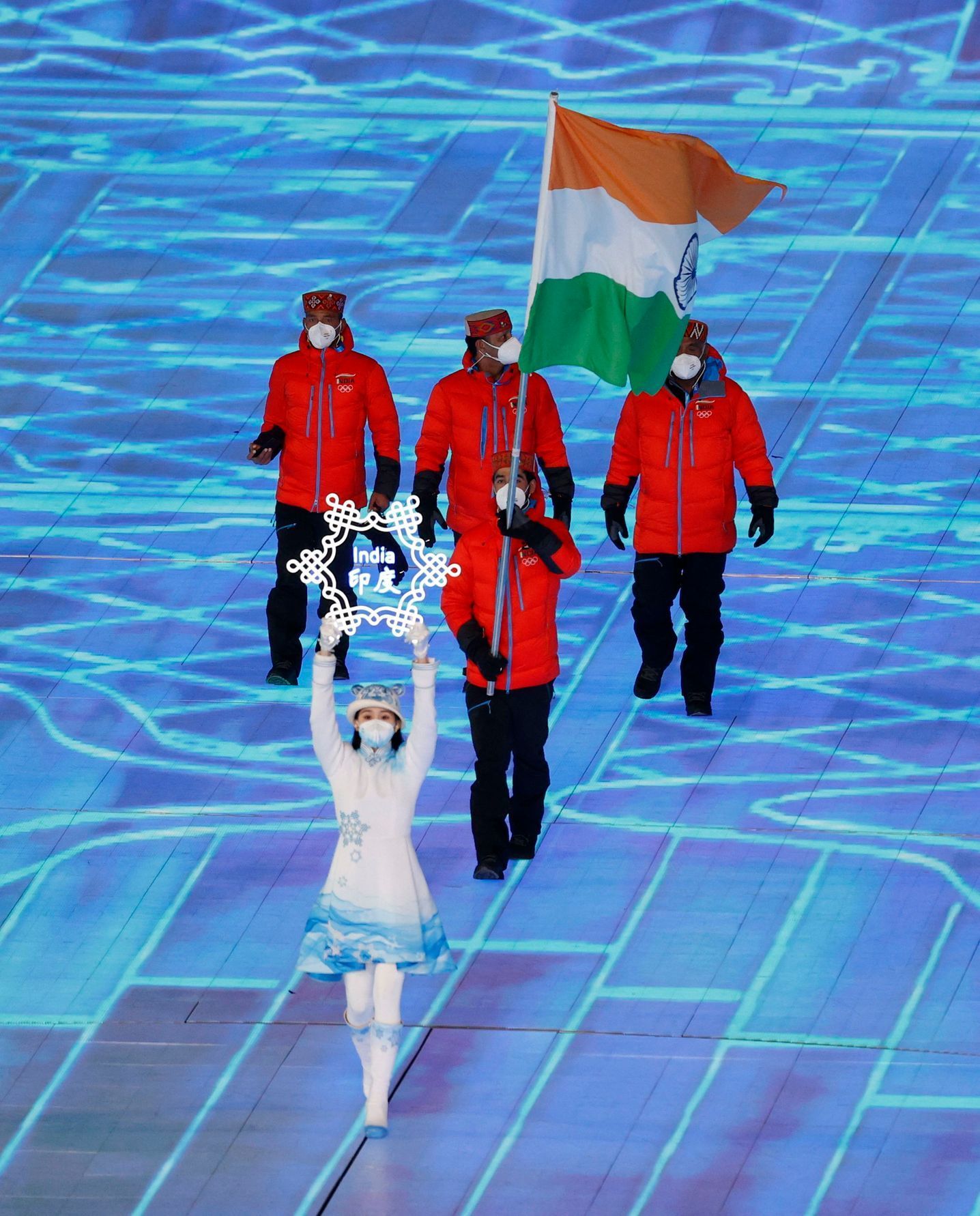 ZOH Peking zahajovací ceremonie Indie