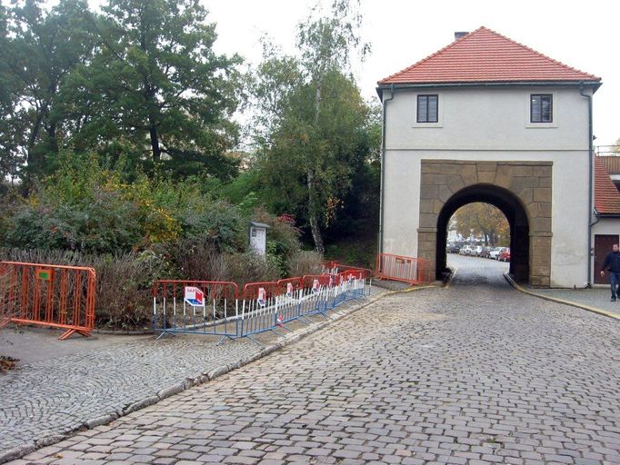 Severní bašta u Táborské brány na pražském Vyšehradě.