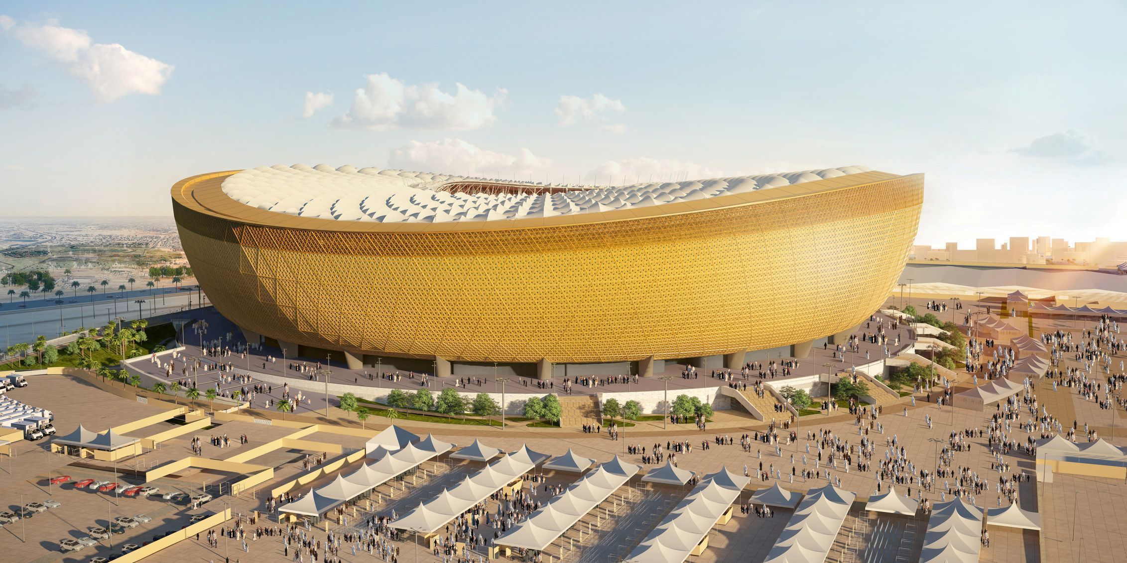 Takto by měl vypadat stadion Lusail, kde by se mělo v roce 2022 hrát finále MS