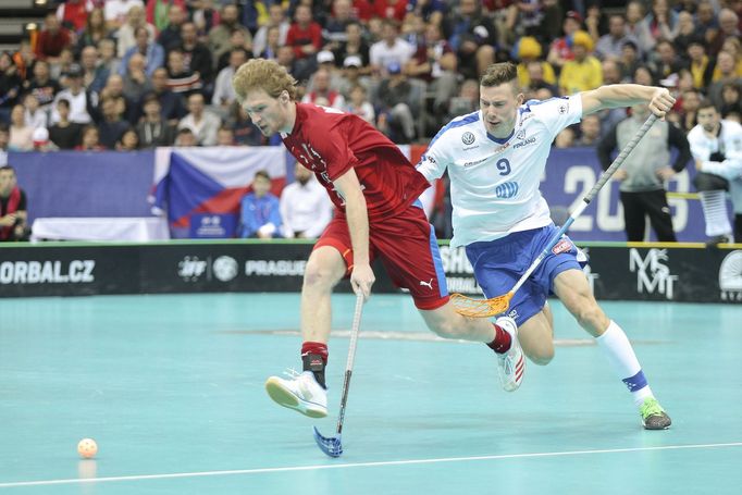 Ondřej Němeček v semifinále MS 2018 Česko - Finsko