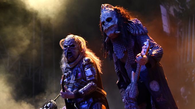 Skladba Hard Rock Hallelujah, jak ji Lordi zahráli na letošních Masters of Rock. Foto: ČTK