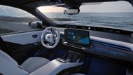 Neue Klasse iX3 od BMW má úzký displej táhnoucí se pod oknem.