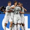 Thomas Müller slaví gól ve čtvrtfinále LM Barcelona - Bayern