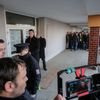 Miloš Zeman volí ve druhém kole voleb 2018, novináře nevpustili dovnitř