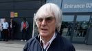 Formula One CEO Bernie Ecclestone reacts ahead of the British Grand Prix at the Silverstone Race circuit, central England, June 29, 2013. REUTERS/Nigel Roddis (BRITAIN -