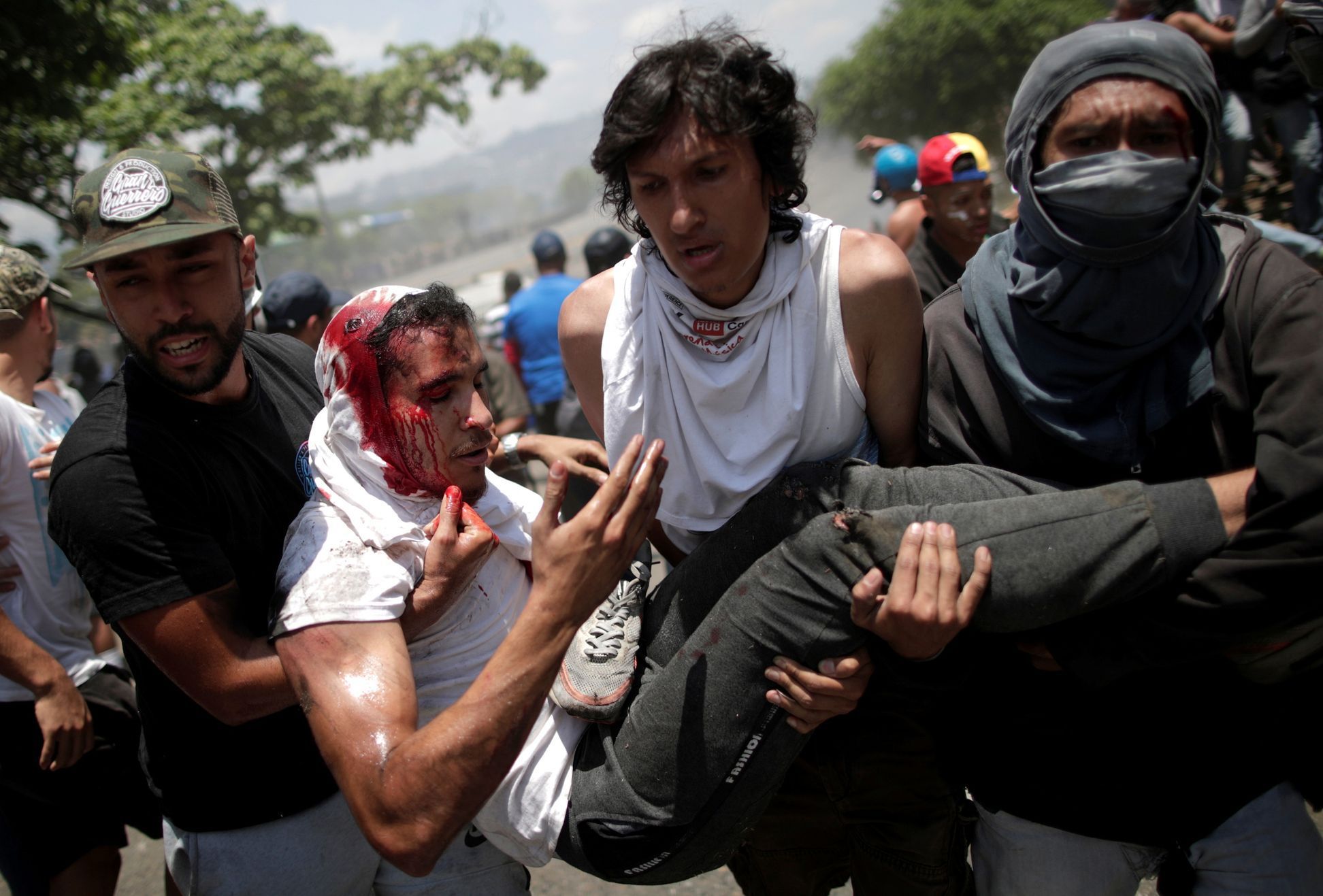 Venezuela Juan Guaido střet