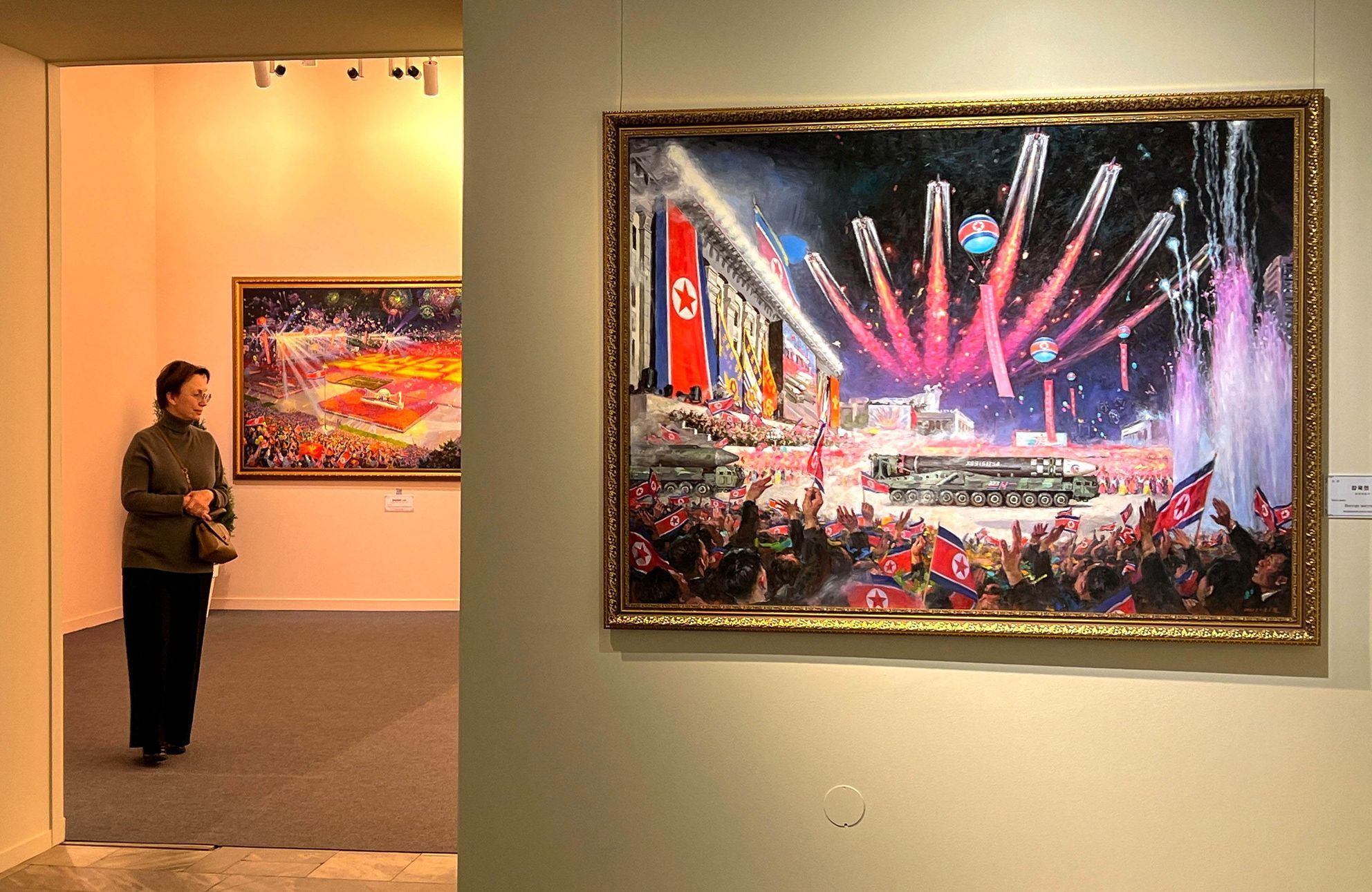 Rusko, Moskva, Severní Korea, výstava, umění, socialistický realismus