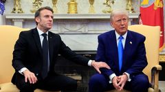 U.S. President Trump meets with French President Macron, in Washington