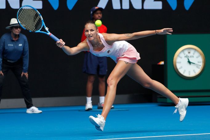 tenis, Australian Open 2019, Karolína Plíšková v utkání 1. kola