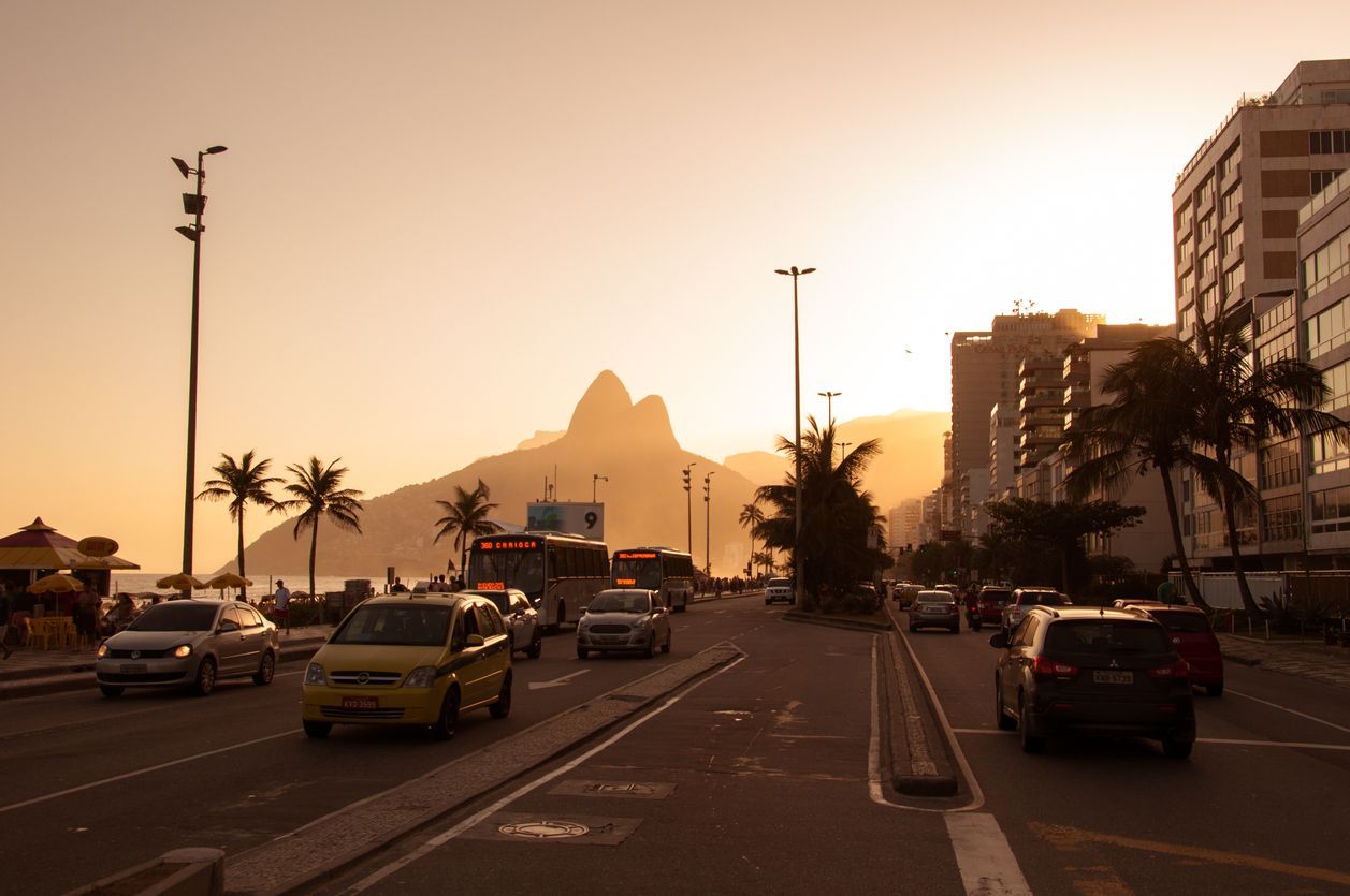 Rio de Janeiro, ilustrace, doprava