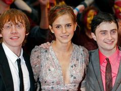 Rupert Grint, Emma Watson a Daniel Radcliffe