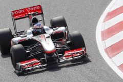 První trénink v Monze ovládl Button. druhý Vettel