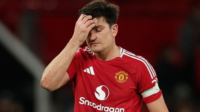 Obránce Manchesteru United Harry Maguire po utkání s Newcastlem