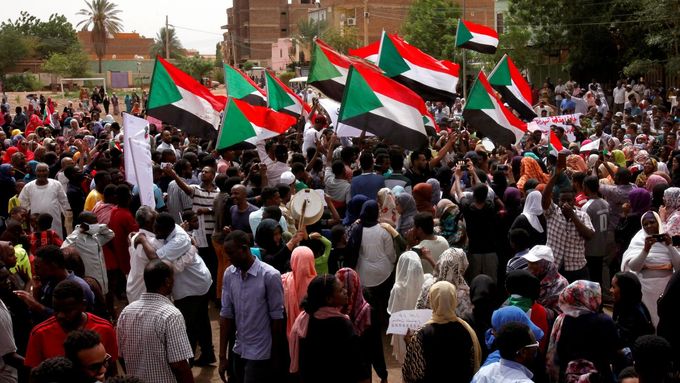 Demonstrace v Súdánu.