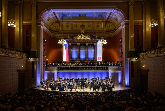 Snímek z koncertu Collegia 1704 a Erica Gua na festivalu Dvořákova Praha.