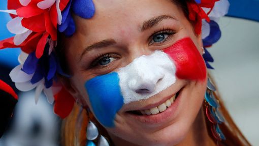 Euro 2016, finále Francie-Portugalsko: fanynka Francie
