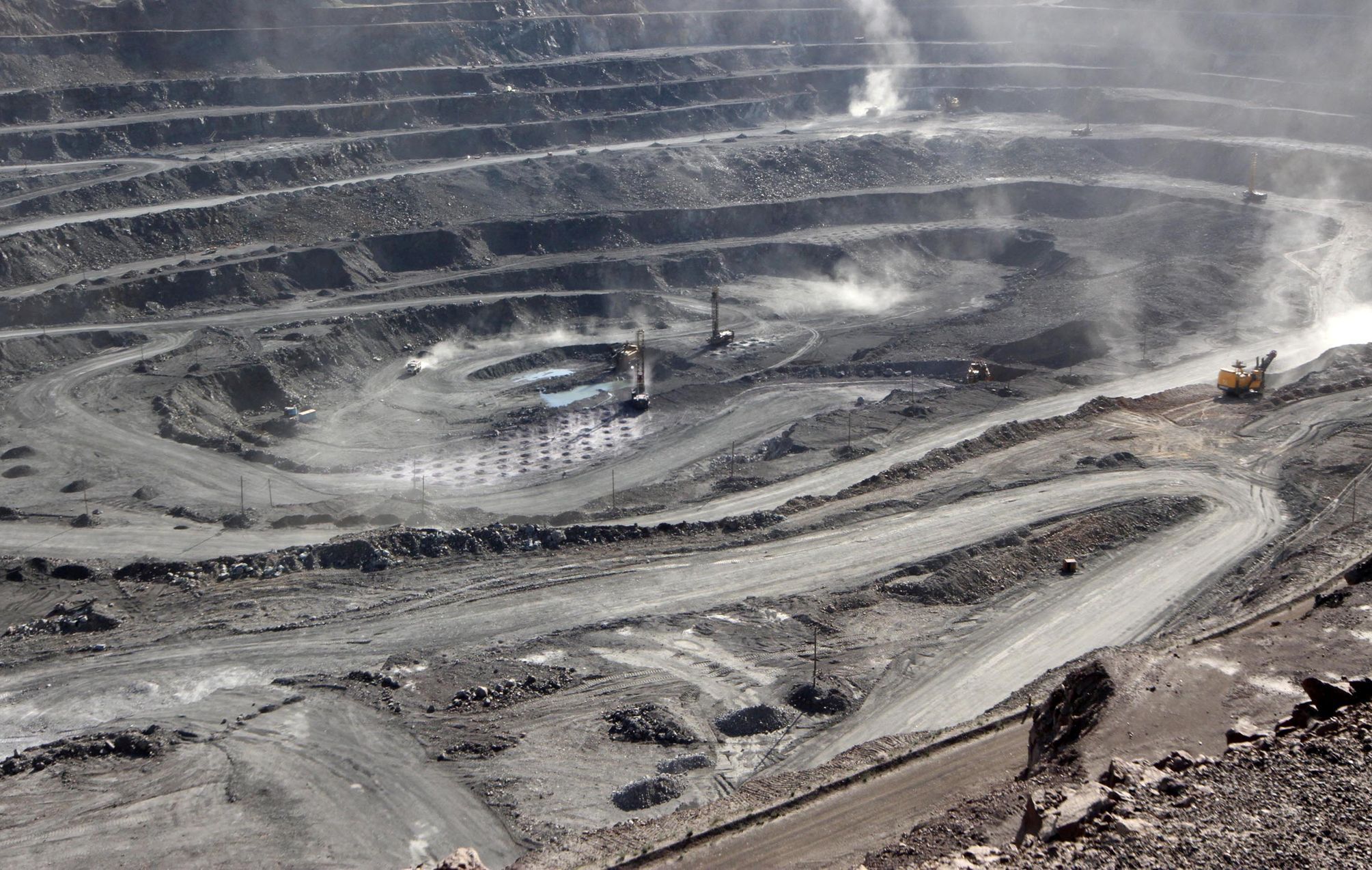 vzácné kovy těžba důl Bayan Obo vnitřní mongolsko čína