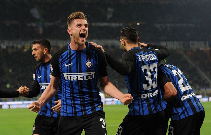 fotbal, italská liga, 2017/2018, Inter Milán - Benevento, Milan Škriniar