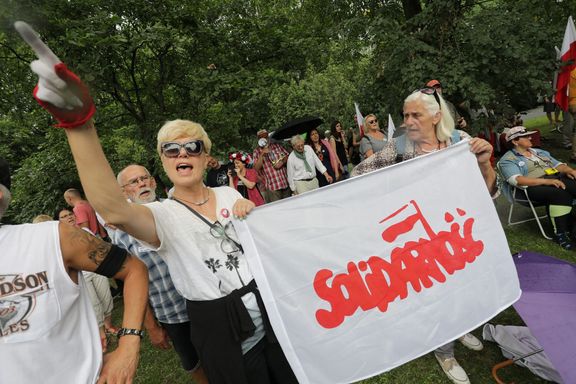 Protesty proti kontroverzní soudní reformě polské pravicové vlády. 