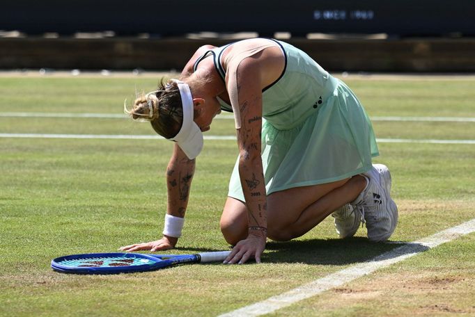 Markéta Vondroušová po vítězství ve finále Berlin Open 2025