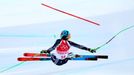 Alice Robinsonová padá v super-G na ZOH 2022 v Pekingu