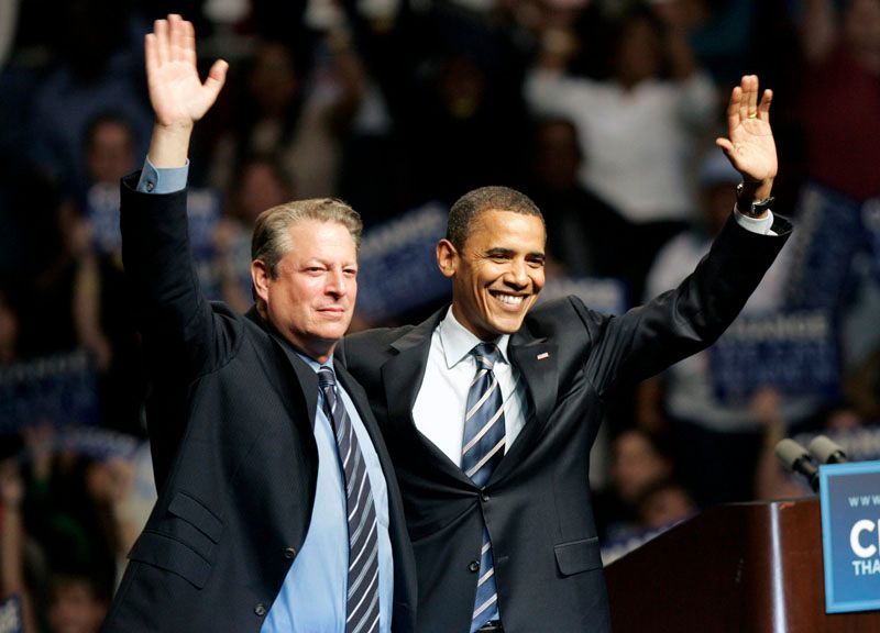 Al Gore a Barack Obama