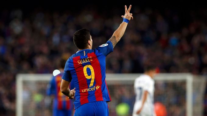 O vítězství Barcelony dvěma góly rozhodl Suárez.