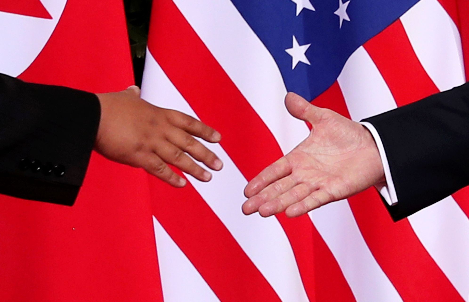 Foto / Summit Donalda Trumpa a Kim Čong-una / Reuters / 12.6. 2018 / 1b
