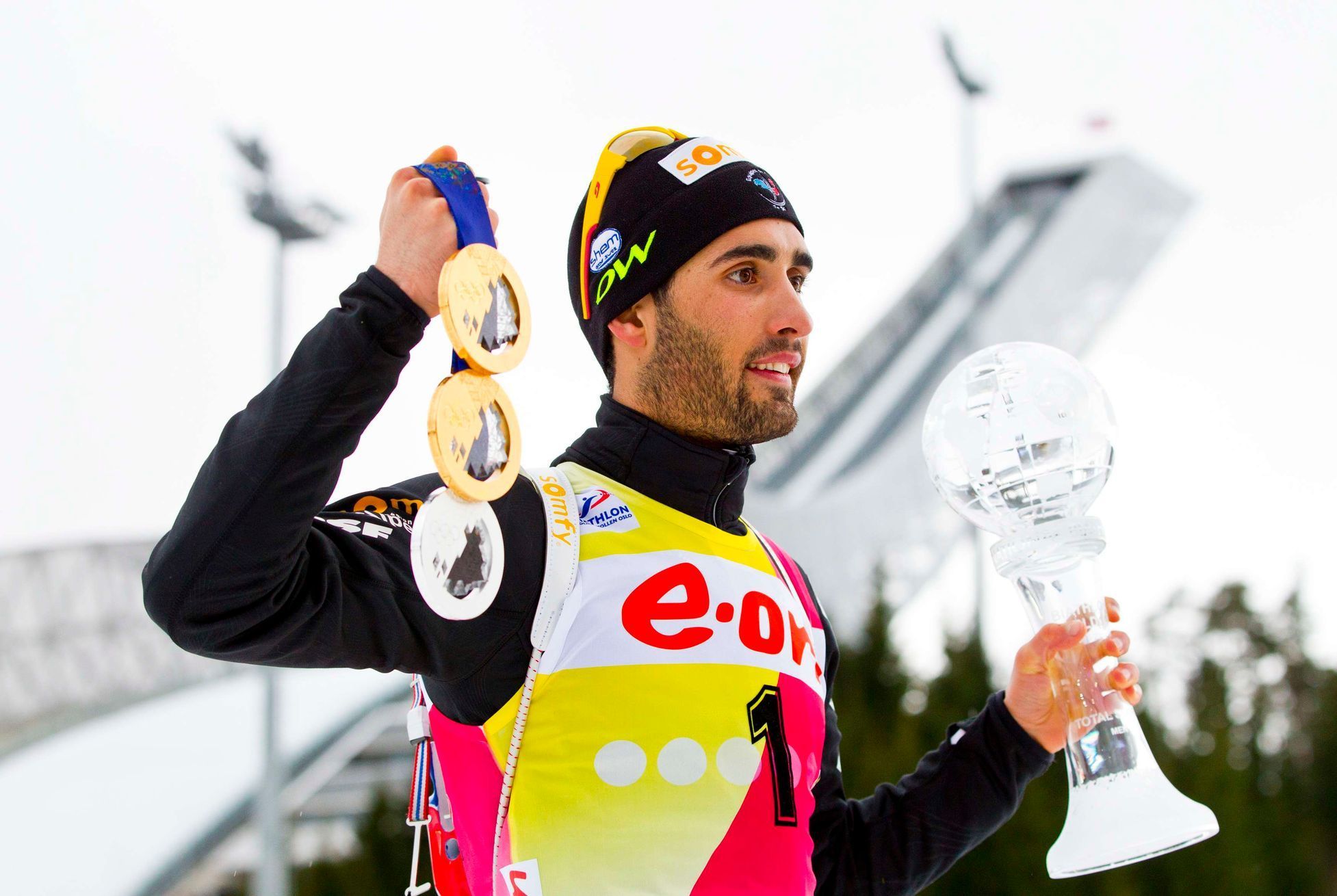 Martin Fourcade, vítěz biatlonového SP 2013/14