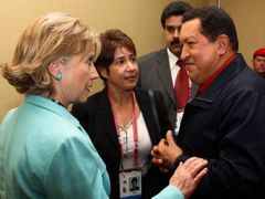 S Hillary Clintonovou se Chávez dohodl na obnovení diplomatických styků na nejvyšší úrovni