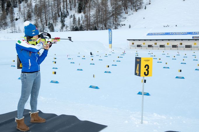 Livigno, biatlon v aréně