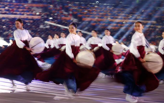 Zahajovací ceremoniál XXIII. zimních olympijských her v Pchjongčchangu 2018