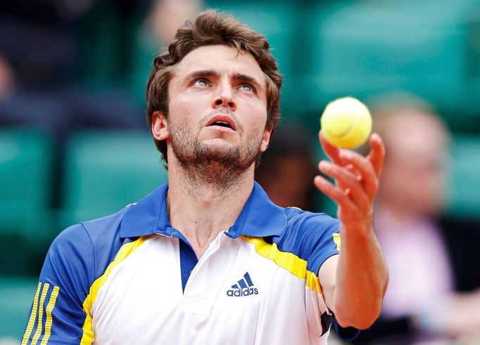 Francouzský tenista Gilles Simon na French Open 2013