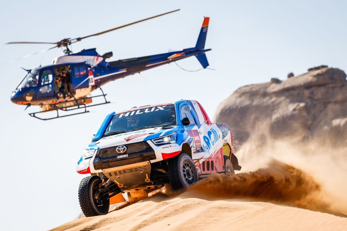 Ronan Chabot (Toyota) v 2. etapě Rallye Dakar 2021